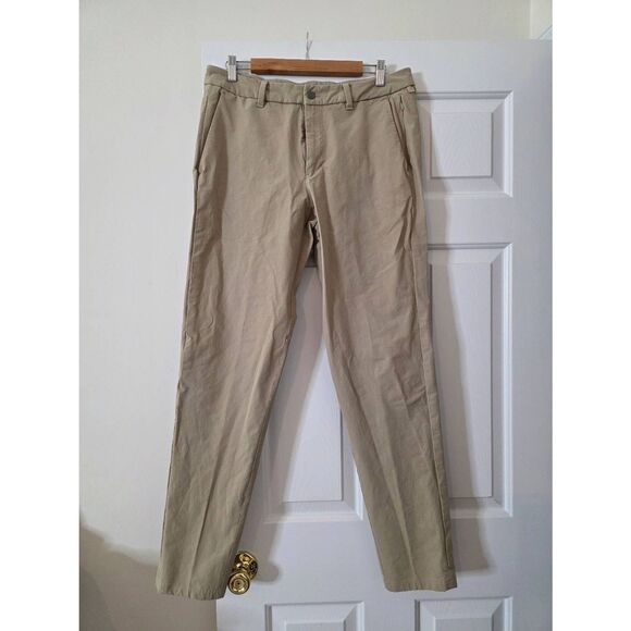 Lululemon Commission Pants M5A73S Tapered Sand Mens Sz 34 - Picture 1 of 8
